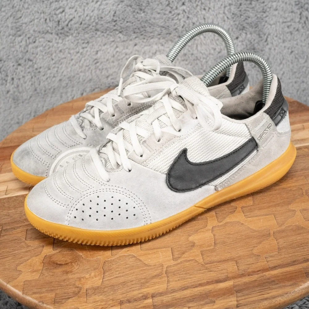 Nike Youth Streetgato Indoor Soccer Shoes Size 5.5Y Gray DH7723